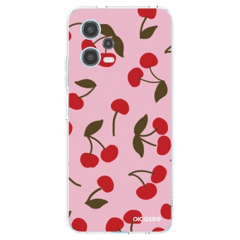 Picasee átlátszó szilikon tok az alábbi mobiltelefonokra Xiaomi Redmi Note 12 5G - Cherry