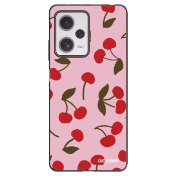 Picasee fekete szilikon tok az alábbi mobiltelefonokra Xiaomi Redmi Note 12 Pro+ 5G - Cherry