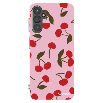 Picasee átlátszó szilikon tok az alábbi mobiltelefonokra Samsung Galaxy A14 4G A145R - Cherry