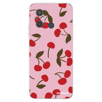 Picasee átlátszó szilikon tok az alábbi mobiltelefonokra Xiaomi Redmi 12C - Cherry