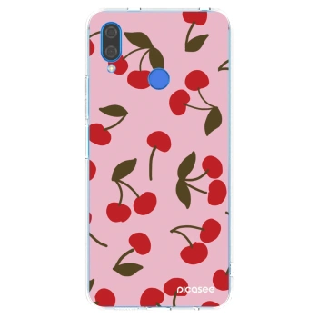 Picasee átlátszó szilikon tok az alábbi mobiltelefonokra Huawei Nova 3 - Cherry