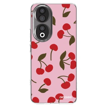 Picasee átlátszó szilikon tok az alábbi mobiltelefonokra Honor 90 5G - Cherry