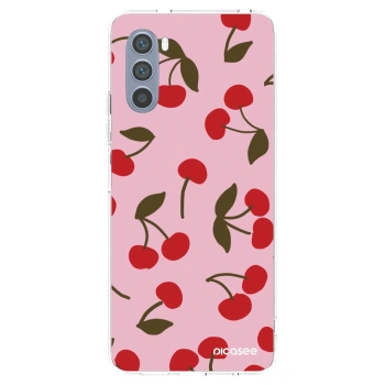 Picasee átlátszó szilikon tok az alábbi mobiltelefonokra Motorola Moto G62 - Cherry