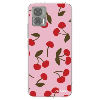 Picasee átlátszó szilikon tok az alábbi mobiltelefonokra Motorola Edge 30 Neo - Cherry