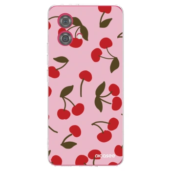 Picasee átlátszó szilikon tok az alábbi mobiltelefonokra Motorola Moto G84 5G - Cherry