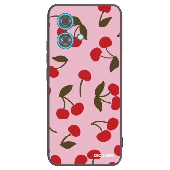 Picasee fekete szilikon tok az alábbi mobiltelefonokra Motorola Edge 40 Neo - Cherry