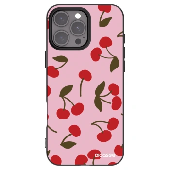Picasee fekete szilikon tok az alábbi mobiltelefonokra Apple iPhone 16 Pro Max - Cherry