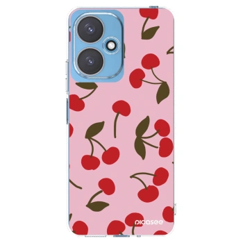 Picasee átlátszó szilikon tok az alábbi mobiltelefonokra Xiaomi Redmi 13C 5G - Cherry