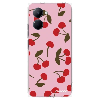 Picasee átlátszó szilikon tok az alábbi mobiltelefonokra Realme C33 (2023) - Cherry
