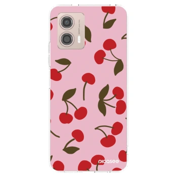 Picasee átlátszó szilikon tok az alábbi mobiltelefonokra Motorola Moto G53 5G - Cherry