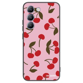 Picasee fekete szilikon tok az alábbi mobiltelefonokra Vivo V40 SE 5G - Cherry