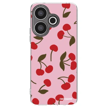 Picasee átlátszó szilikon tok az alábbi mobiltelefonokra Xiaomi Redmi 13 4G - Cherry