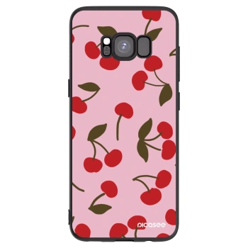 Picasee fekete szilikon tok az alábbi mobiltelefonokra Samsung Galaxy S8 G950F - Cherry