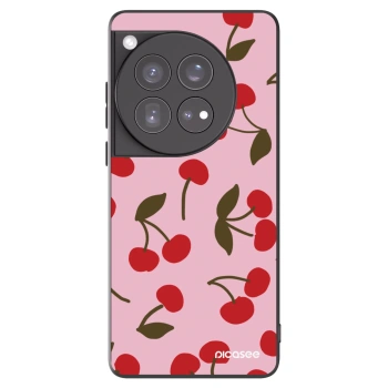 Picasee fekete szilikon tok az alábbi mobiltelefonokra OnePlus 12 5G - Cherry