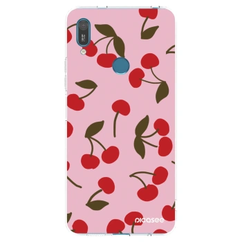 Picasee átlátszó szilikon tok az alábbi mobiltelefonokra Huawei Y7 2019 - Cherry