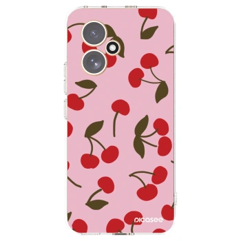 Picasee átlátszó szilikon tok az alábbi mobiltelefonokra Honor 400 5G - Cherry