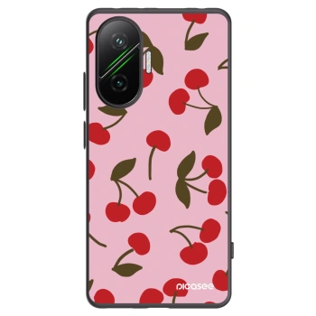 Picasee fekete szilikon tok az alábbi mobiltelefonokra Xiaomi Poco F7 5G - Cherry
