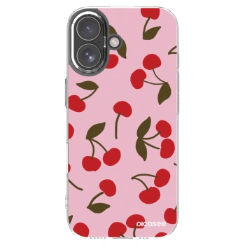 Picasee átlátszó szilikon tok az alábbi mobiltelefonokra Apple iPhone 17 - Cherry