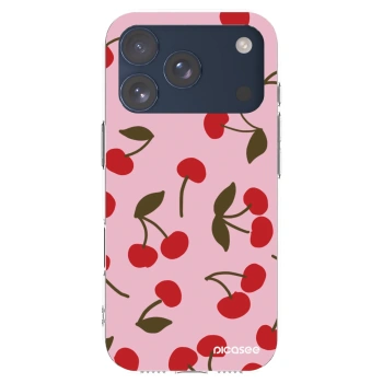 Picasee átlátszó szilikon tok az alábbi mobiltelefonokra Apple iPhone 17 Pro - Cherry