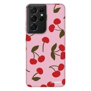 Szilikon tok erre a típusra Samsung Galaxy S21 Ultra 5G G998B - Cherry