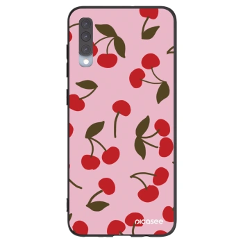 Picasee fekete szilikon tok az alábbi mobiltelefonokra Samsung Galaxy A70 A705F - Cherry