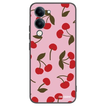 Picasee fekete szilikon tok az alábbi mobiltelefonokra Vivo Y29s 5G - Cherry