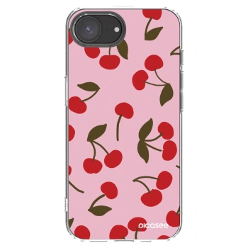 Picasee átlátszó szilikon tok az alábbi mobiltelefonokra Apple iPhone 17e - Cherry