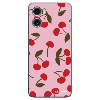 Picasee fekete szilikon tok az alábbi mobiltelefonokra Motorola Moto G06 - Cherry