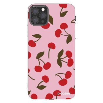Picasee átlátszó szilikon tok az alábbi mobiltelefonokra Apple iPhone 11 Pro Max - Cherry