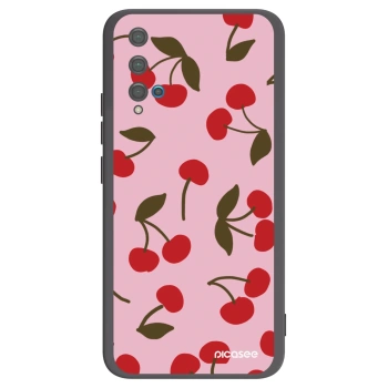 Picasee fekete szilikon tok az alábbi mobiltelefonokra Huawei Nova 5T - Cherry
