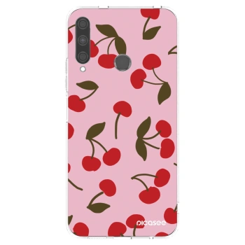 Picasee átlátszó szilikon tok az alábbi mobiltelefonokra Huawei P40 Lite E - Cherry