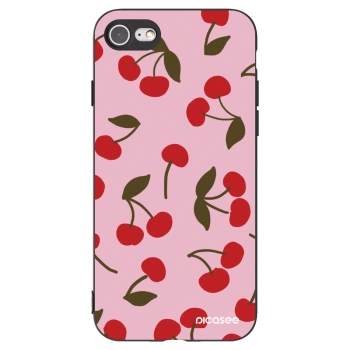 Picasee fekete szilikon tok az alábbi mobiltelefonokra Apple iPhone SE 2020 - Cherry