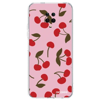 Picasee átlátszó szilikon tok az alábbi mobiltelefonokra Xiaomi Redmi Note 9 Pro - Cherry