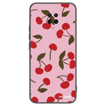 Picasee fekete szilikon tok az alábbi mobiltelefonokra Xiaomi Redmi Note 9 Pro - Cherry