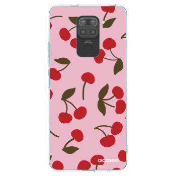 Picasee fekete szilikon tok az alábbi mobiltelefonokra Xiaomi Redmi Note 9 - Cherry