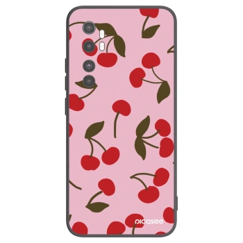 Picasee fekete szilikon tok az alábbi mobiltelefonokra Xiaomi Mi Note 10 Lite - Cherry