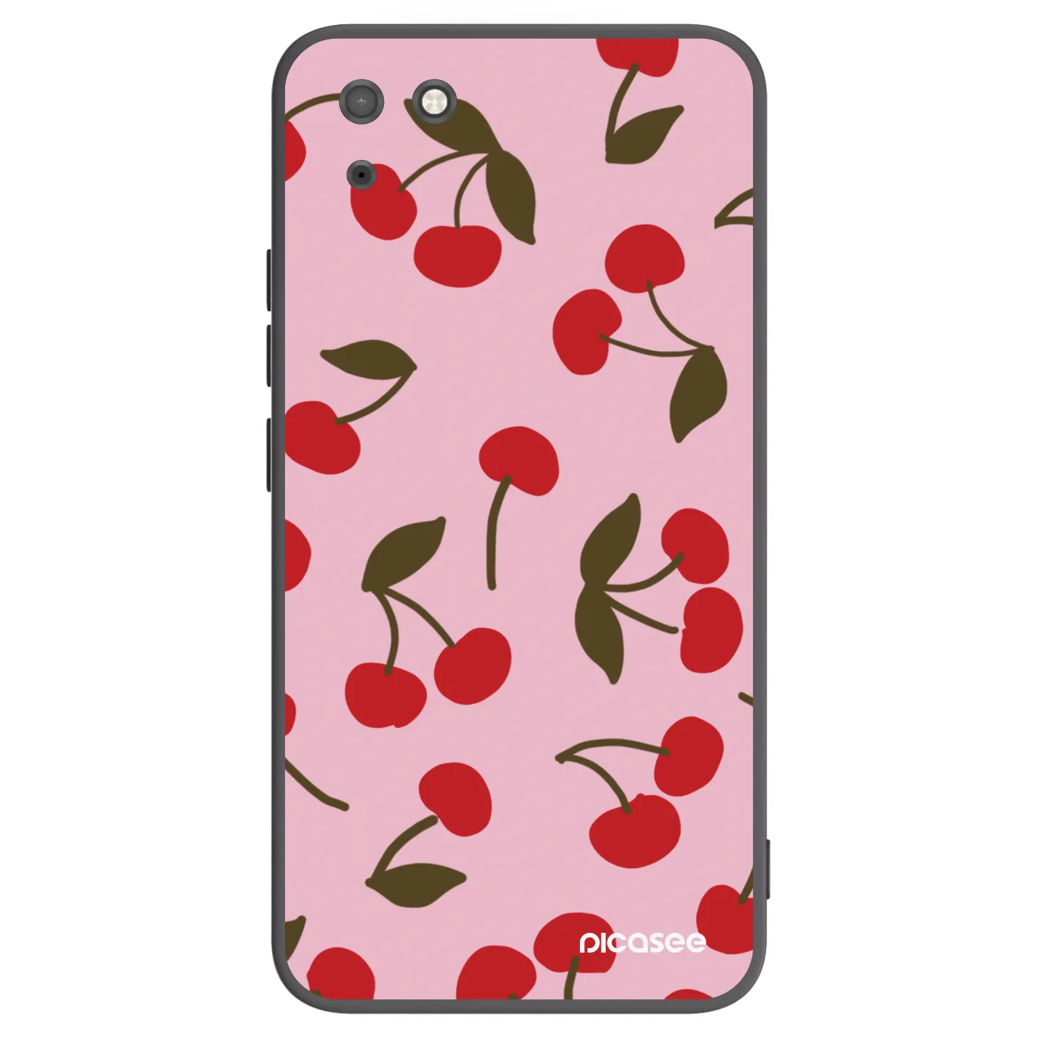 Picasee fekete szilikon tok az alábbi mobiltelefonokra Huawei Y5P - Cherry