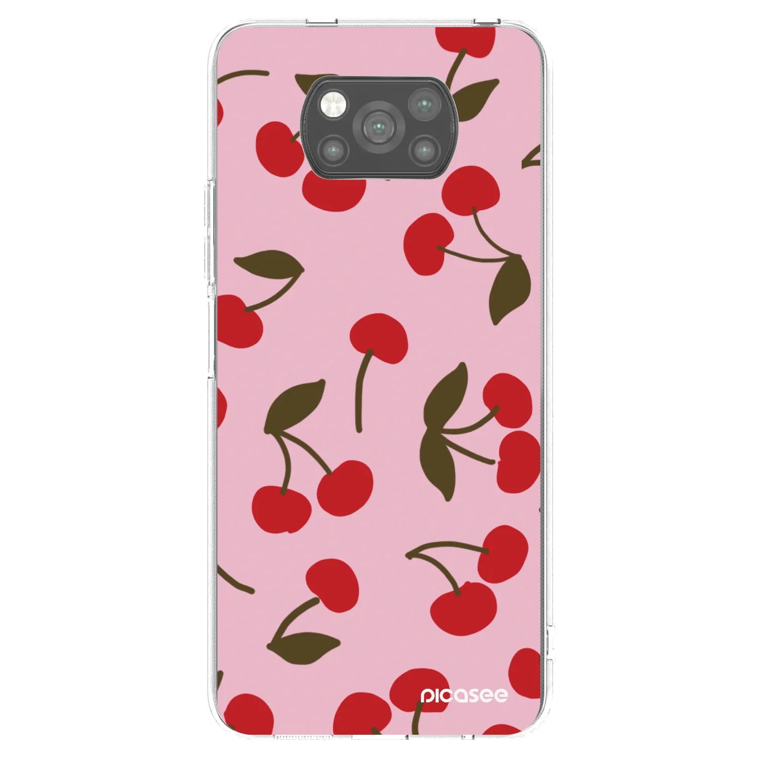 Picasee fekete szilikon tok az alábbi mobiltelefonokra Xiaomi Poco X3 - Cherry