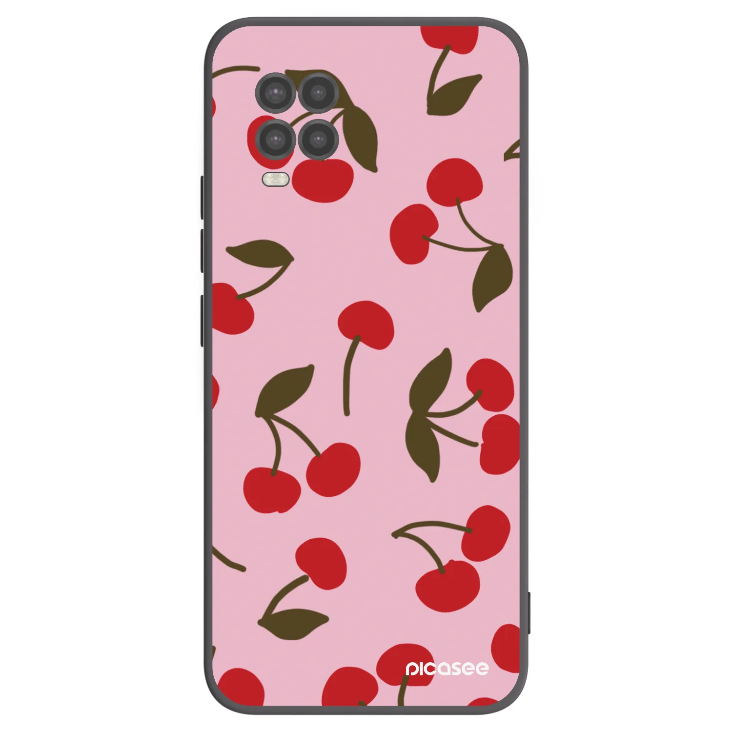Picasee fekete szilikon tok az alábbi mobiltelefonokra Xiaomi Mi 10 Lite - Cherry