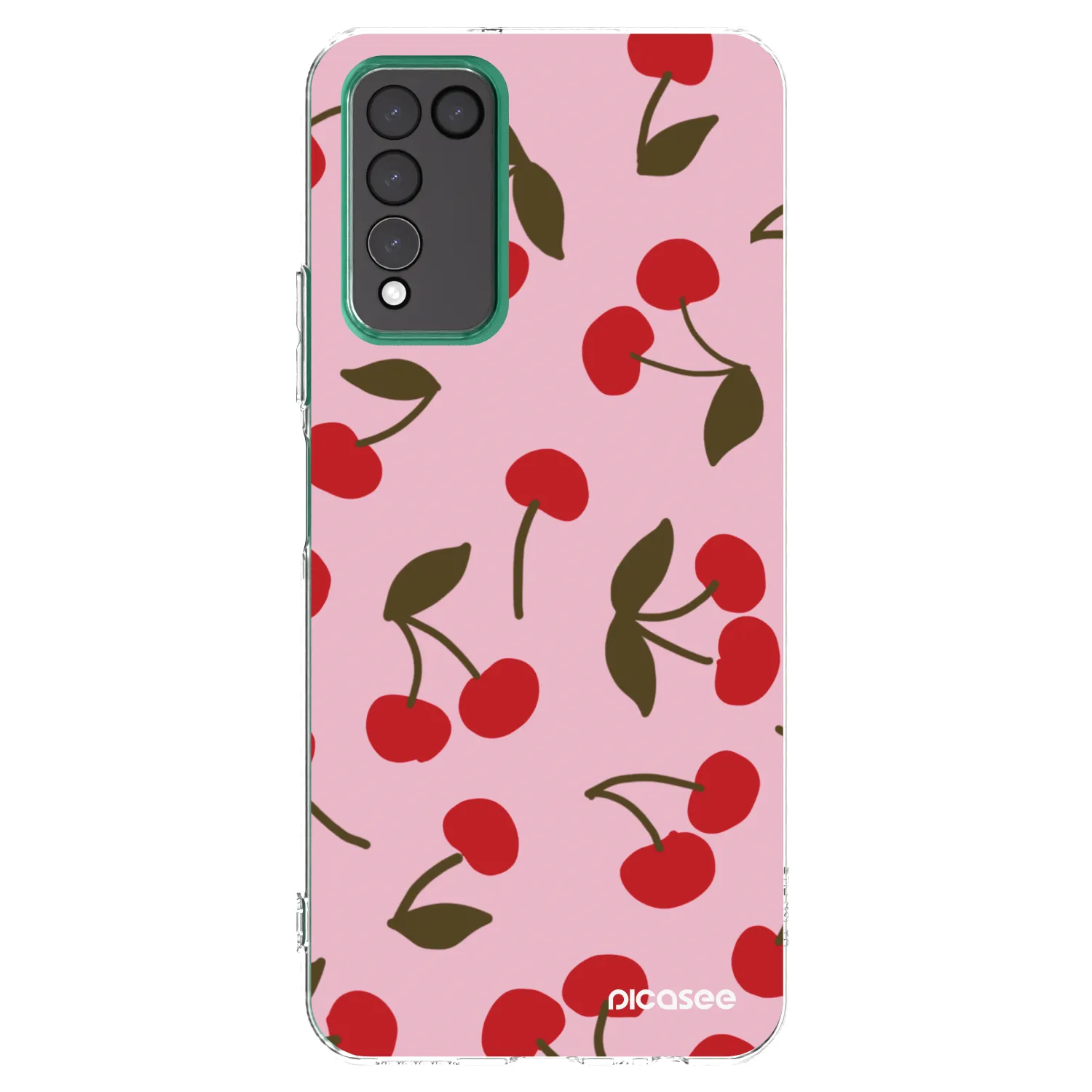 Picasee átlátszó szilikon tok az alábbi mobiltelefonokra Honor 10X Lite - Cherry