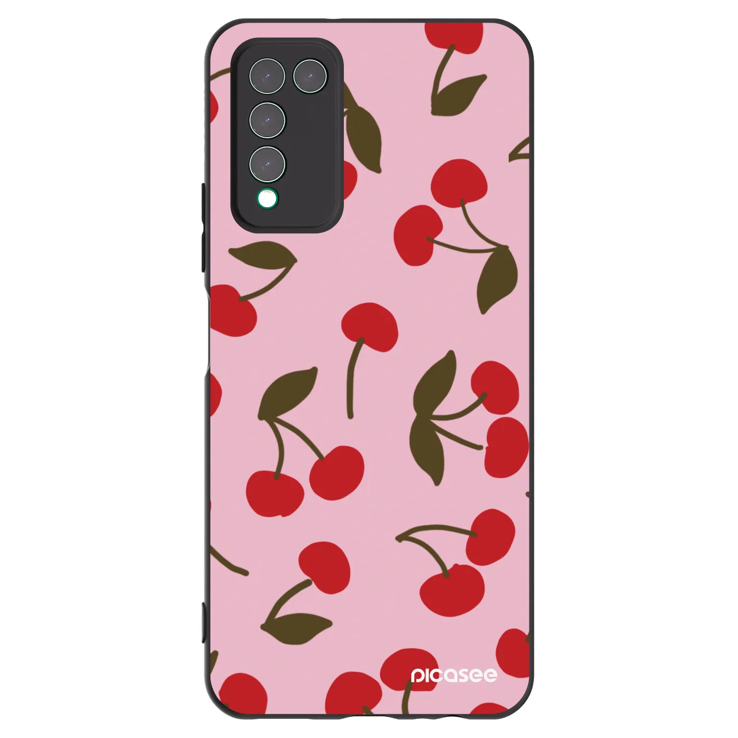 Picasee fekete szilikon tok az alábbi mobiltelefonokra Honor 10X Lite - Cherry