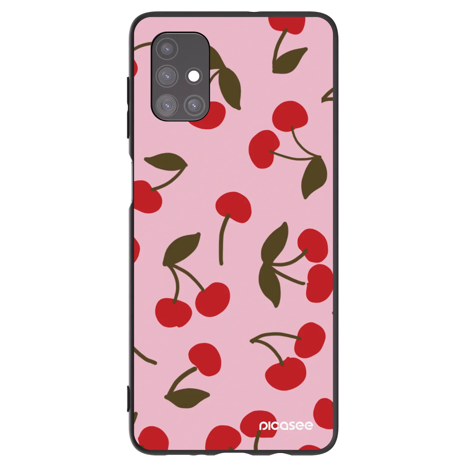 Picasee fekete szilikon tok az alábbi mobiltelefonokra Samsung Galaxy M51 M515F - Cherry