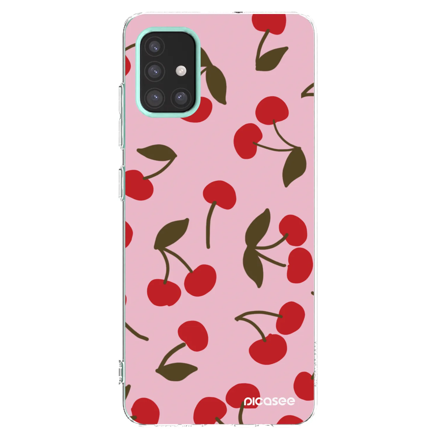 Picasee átlátszó szilikon tok az alábbi mobiltelefonokra Samsung Galaxy M31s - Cherry