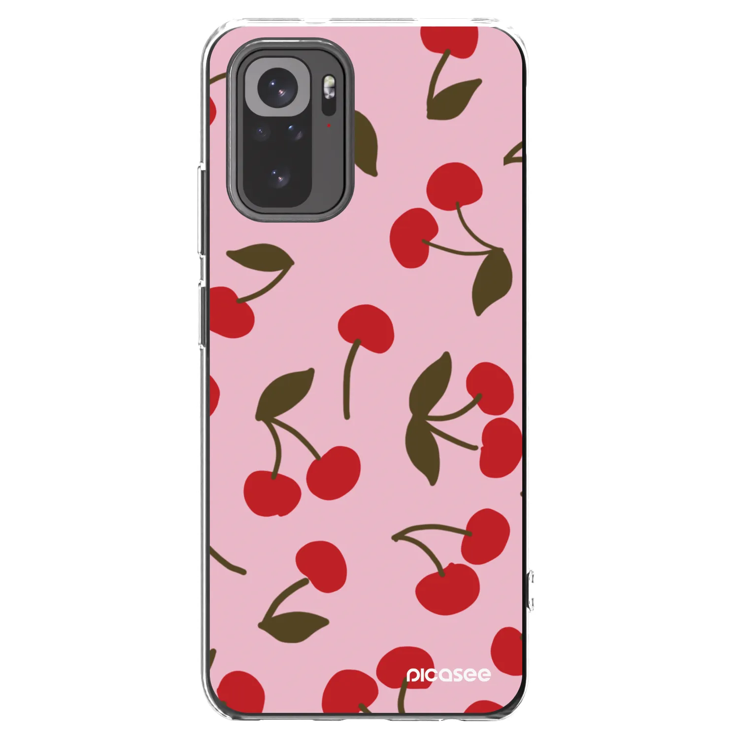 Picasee átlátszó szilikon tok az alábbi mobiltelefonokra Xiaomi Redmi Note 10 - Cherry