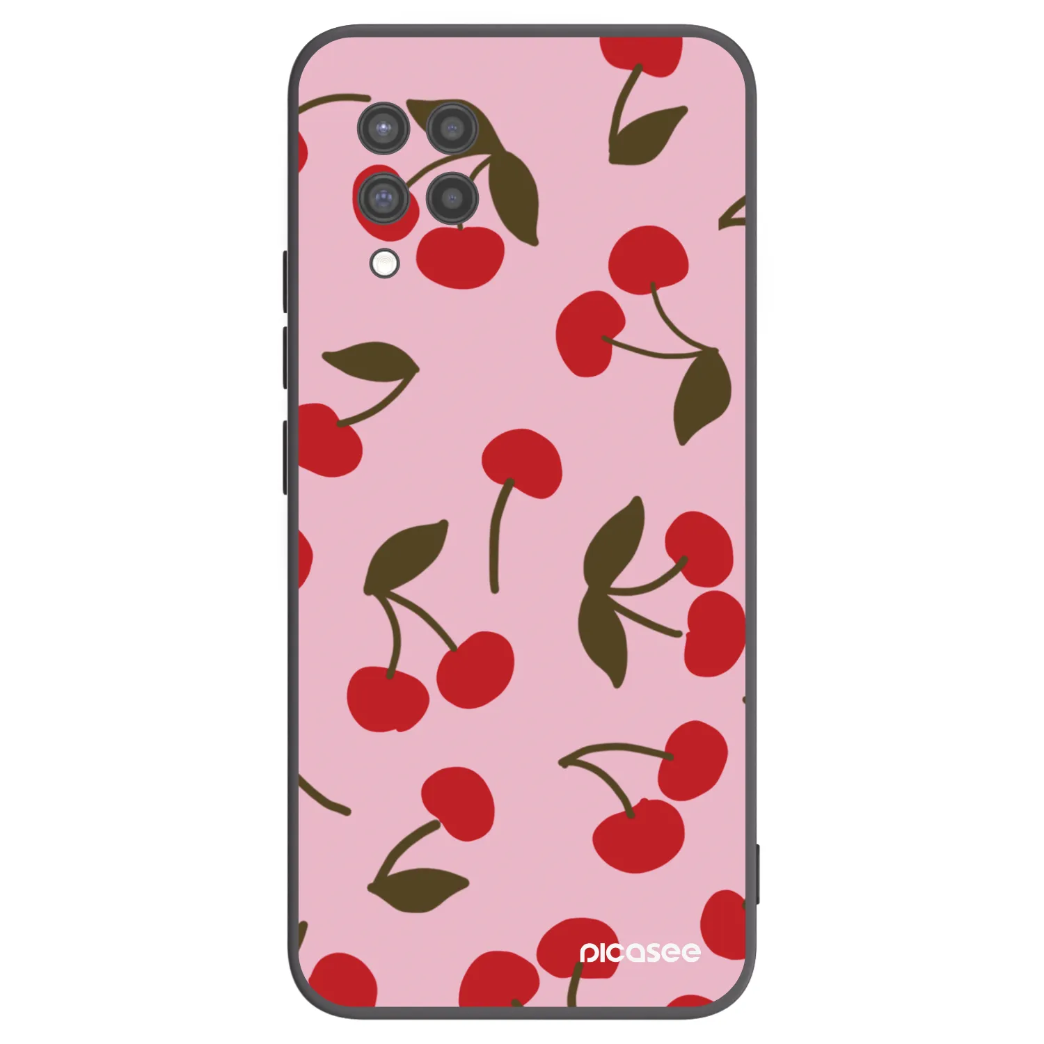Picasee fekete szilikon tok az alábbi mobiltelefonokra Samsung Galaxy A42 A426B - Cherry