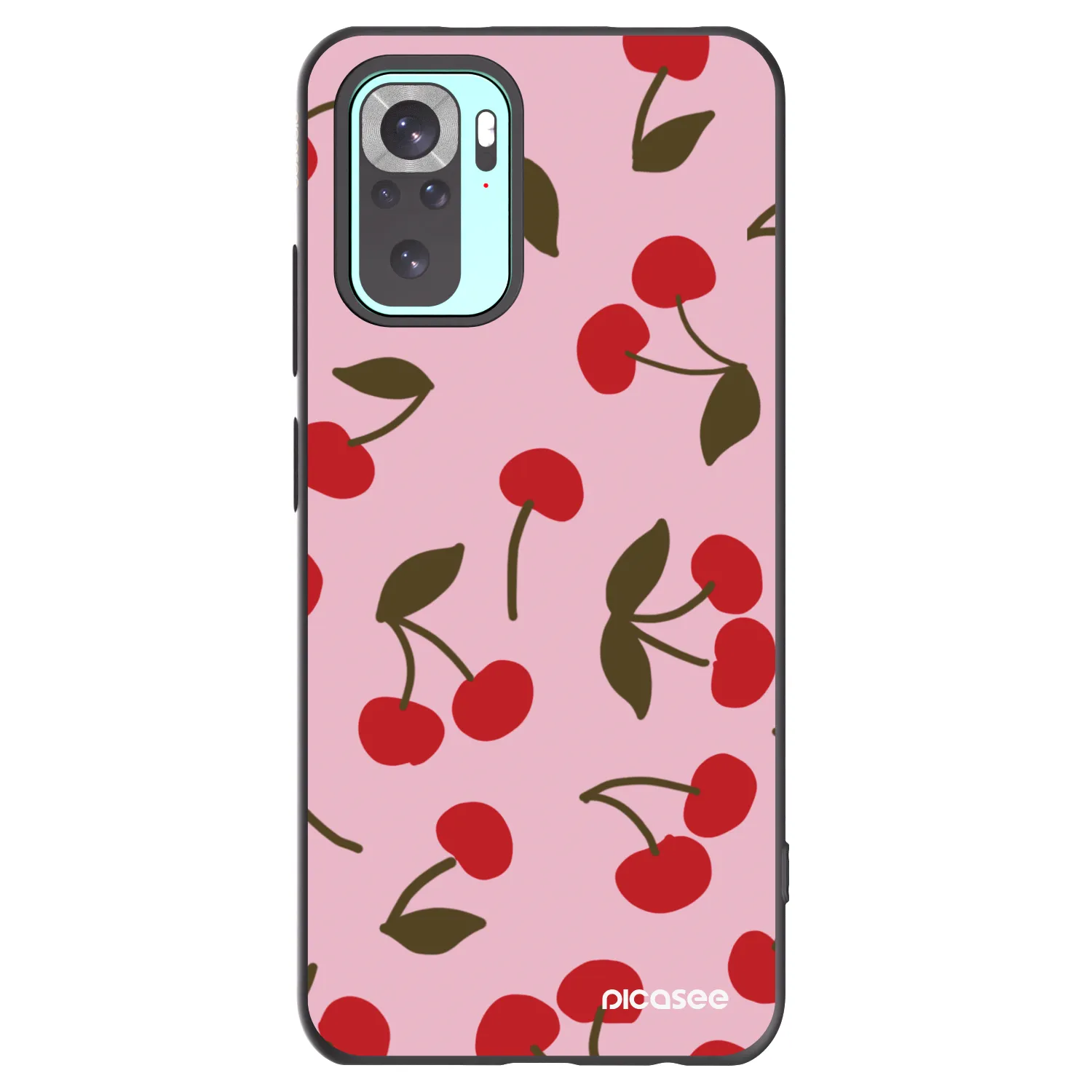 Picasee fekete szilikon tok az alábbi mobiltelefonokra Xiaomi Redmi Note 10 Pro - Cherry