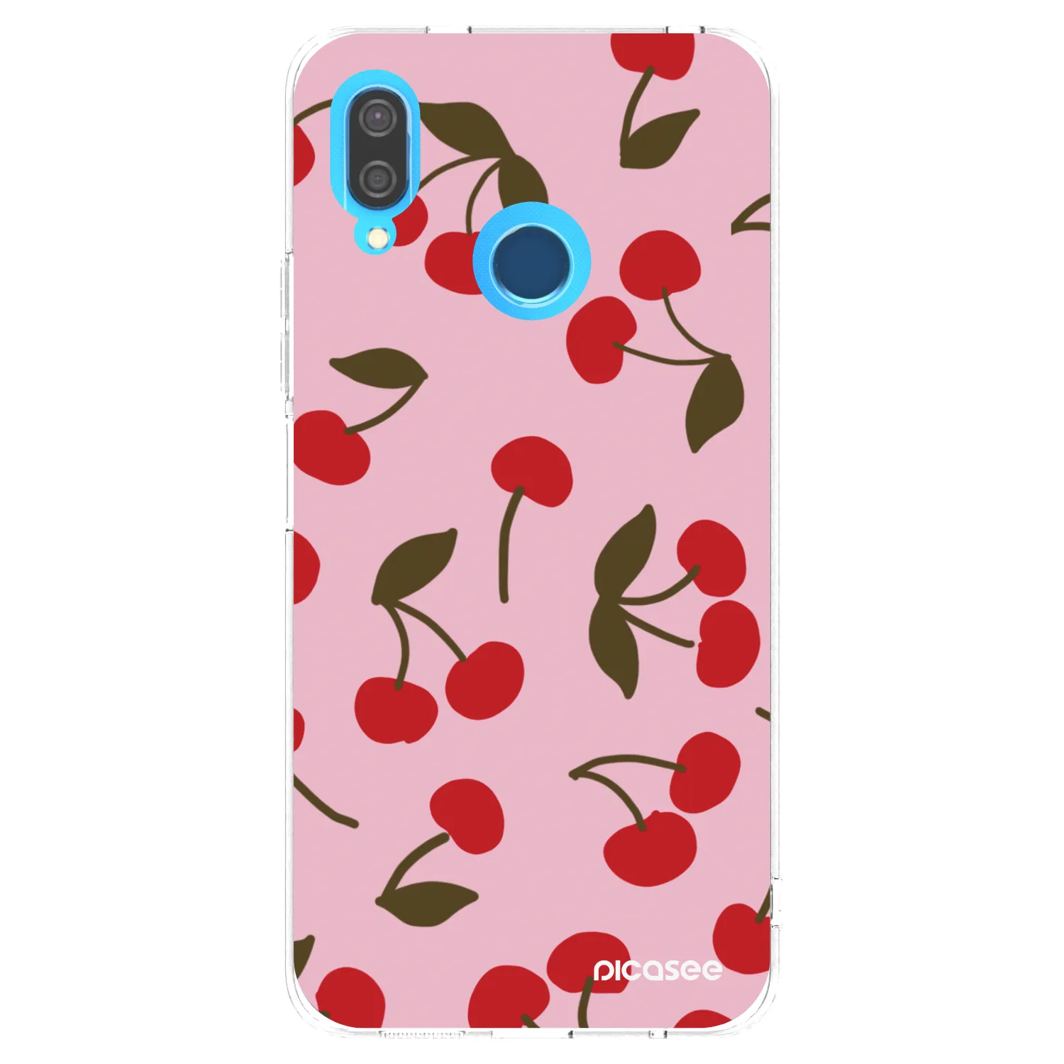 Picasee átlátszó szilikon tok az alábbi mobiltelefonokra Huawei P20 Lite - Cherry
