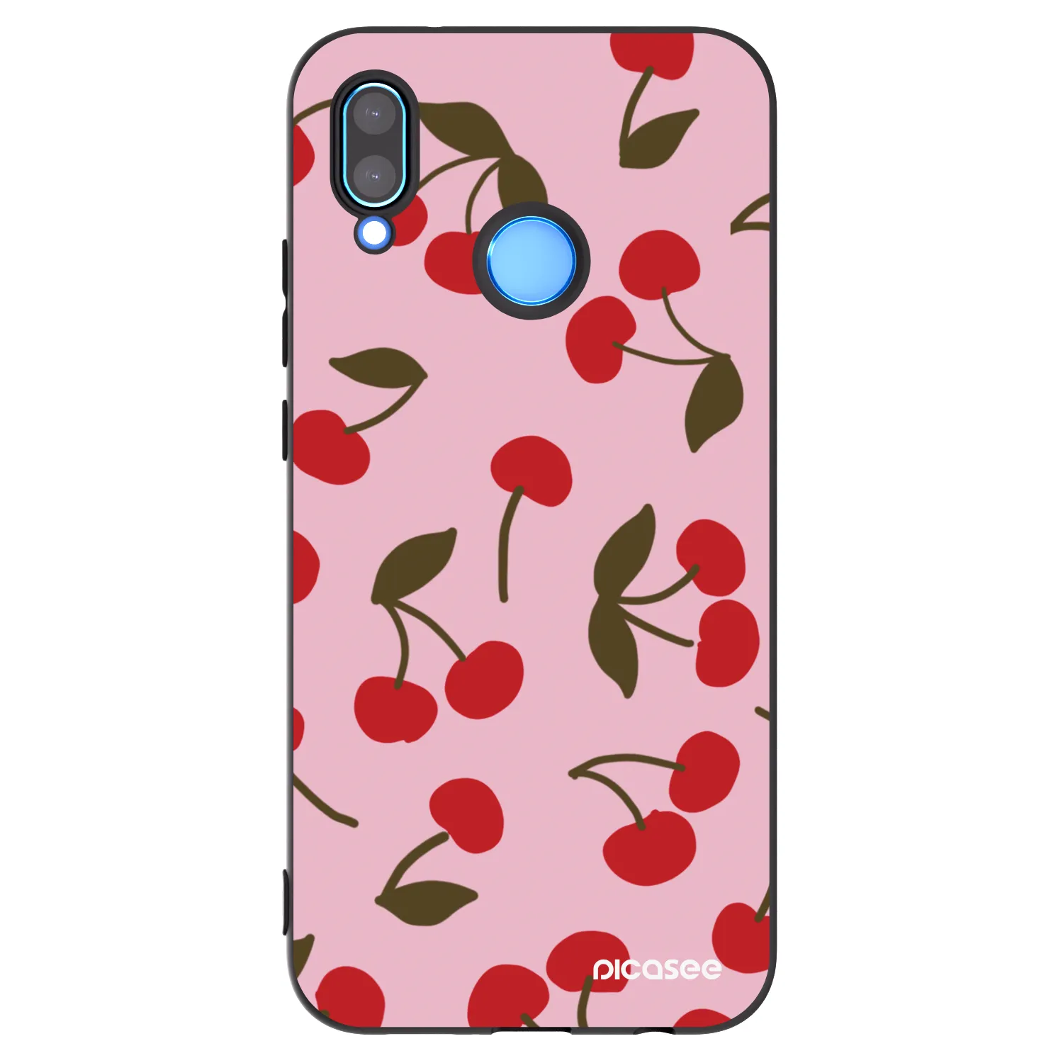 Picasee fekete szilikon tok az alábbi mobiltelefonokra Huawei P20 Lite - Cherry