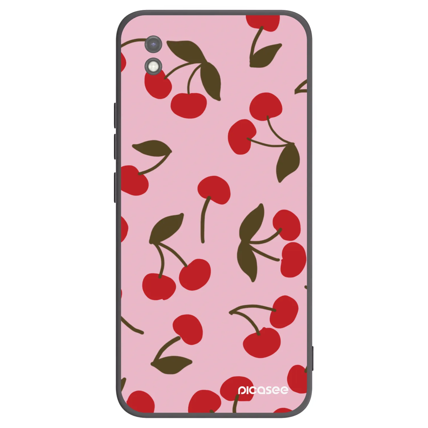 Picasee fekete szilikon tok az alábbi mobiltelefonokra Xiaomi Redmi 9AT - Cherry