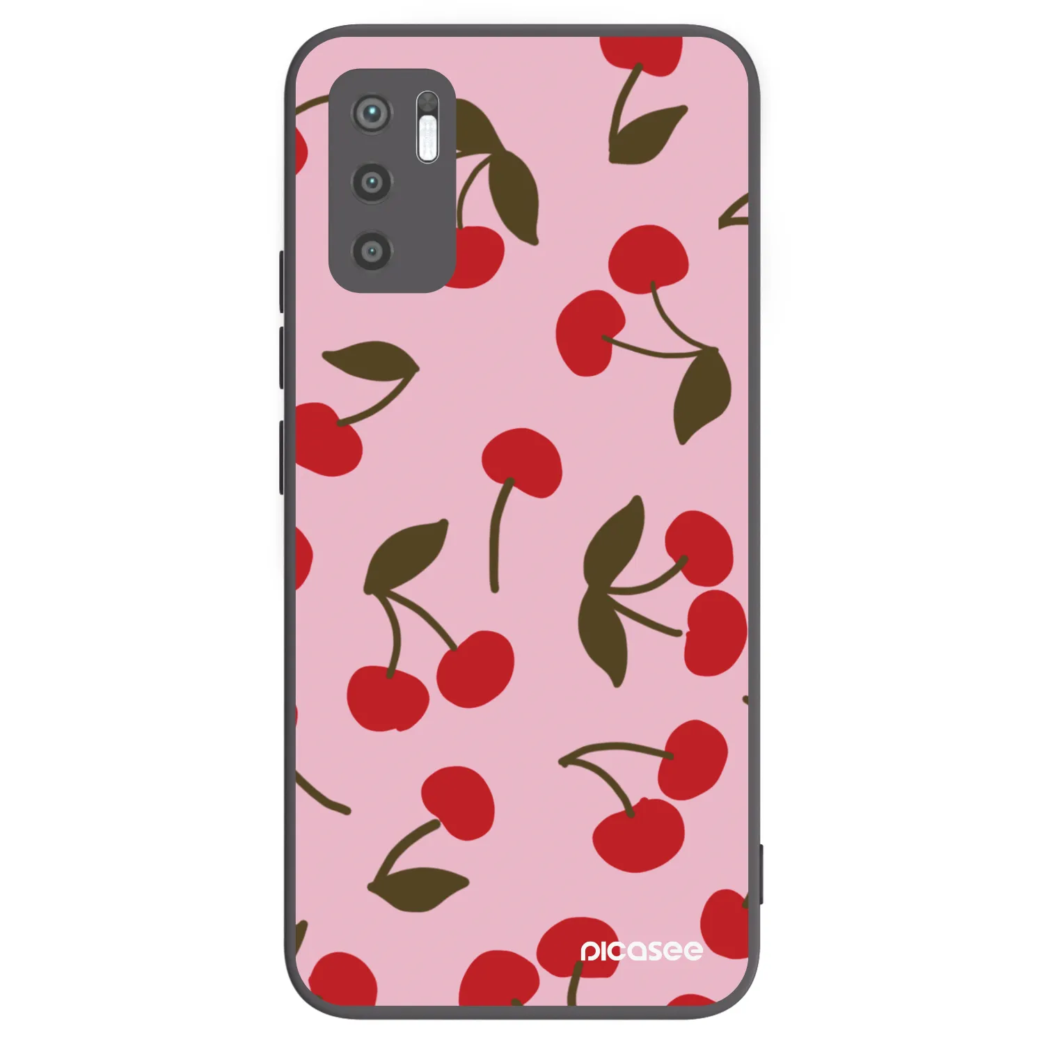 Picasee fekete szilikon tok az alábbi mobiltelefonokra Xiaomi Redmi Note 10 5G - Cherry